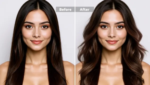 Cambio acconciatura AI per capelli virtuali