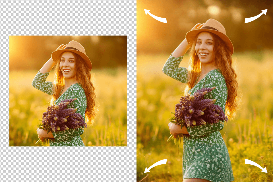 Free AI Image Extender & Generative Fill Tool Online – Resize Photos In A Few Clicks