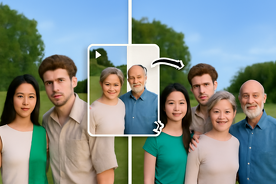 Add Person to Photo Online Free with Pixelfox AI | Easy Photo Editing
