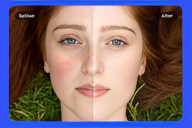 Make Face Clear AI with Pixel Fox, Best Clear Skin Filter Online for Natural, Flawless Photos