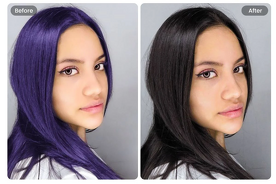 Black Hair Filter, “Want to See Yourself with New Hair Instantly?”